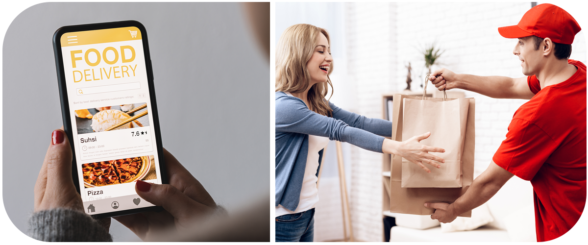 スマホで注文OK。すぐにデリバリー。